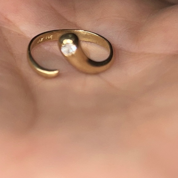 14k yellow gold Accessories - 14K yellow gold ring/toe adjustable with a CZ.